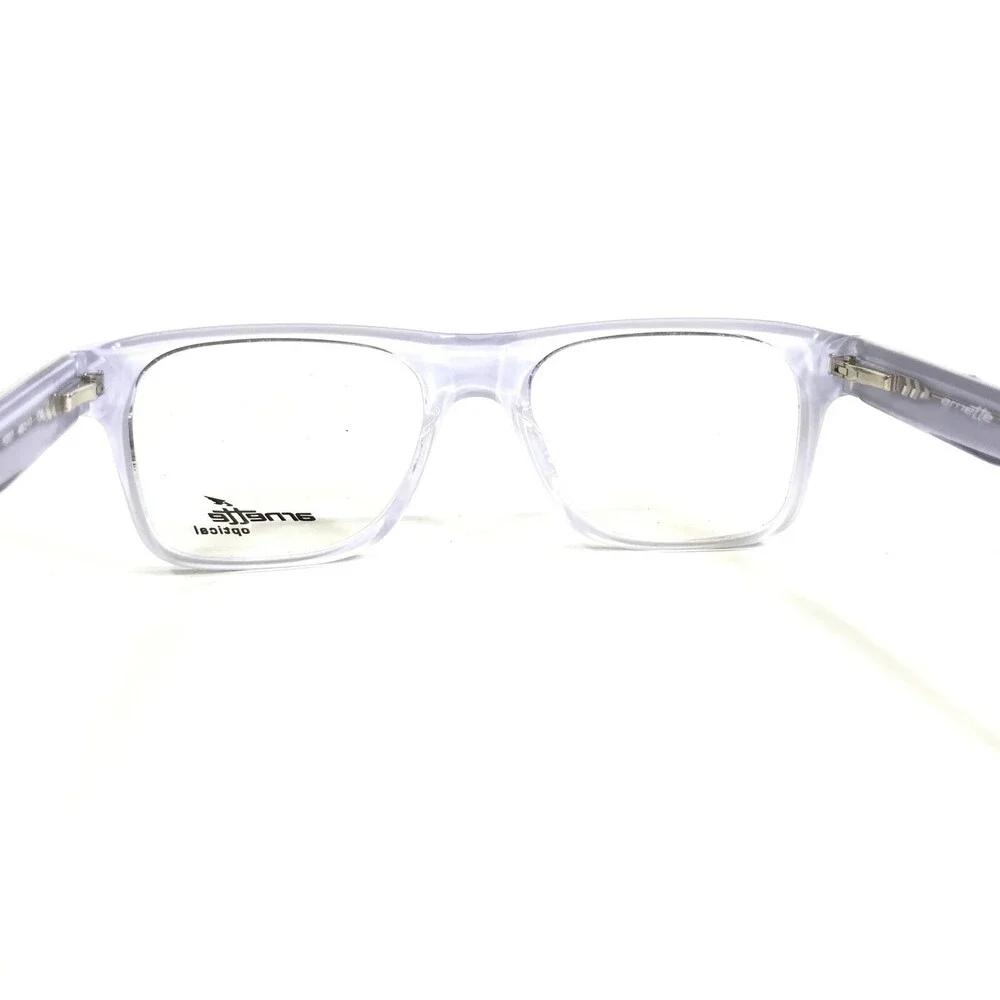 Arnette Small Eyeglasses Frames HIGH HAT 7086 1007 Black White Purple 49-17-135